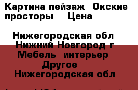 Картина пейзаж “Окские просторы“ › Цена ­ 12 000 - Нижегородская обл., Нижний Новгород г. Мебель, интерьер » Другое   . Нижегородская обл.